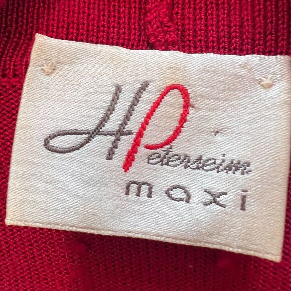 H Peterseim Maxi Turtleneck Sweaters Women Sz. Large Lot of 2 Red Gray Lagenlook - Picture 3 of 10